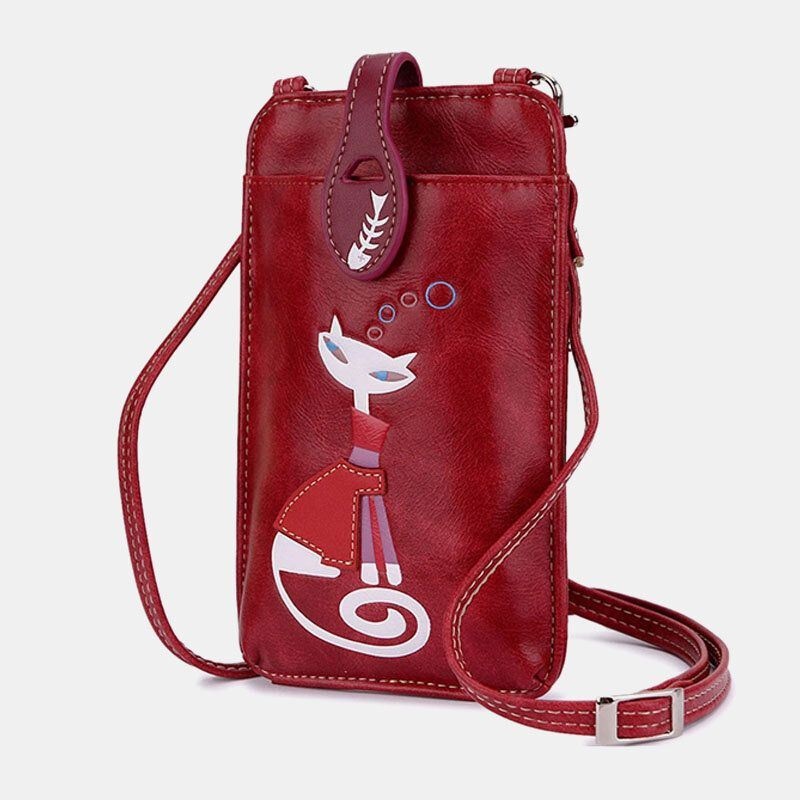 Kobiety Casual Fashion Beauty Cat Pattern Torba Na Ramię Crossbody Torba Na Zewnątrz