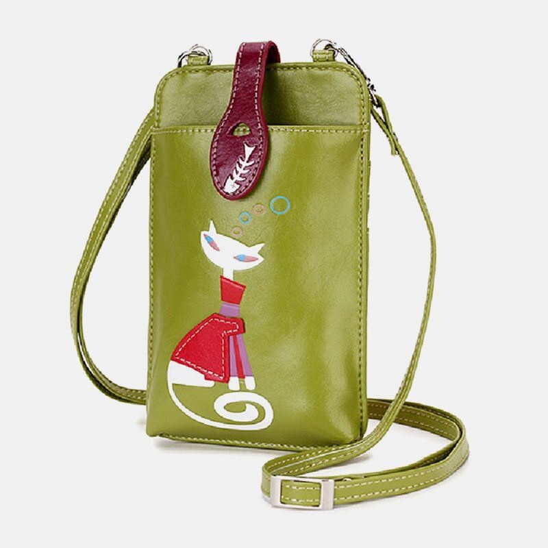 Kobiety Casual Fashion Beauty Cat Pattern Torba Na Ramię Crossbody Torba Na Zewnątrz