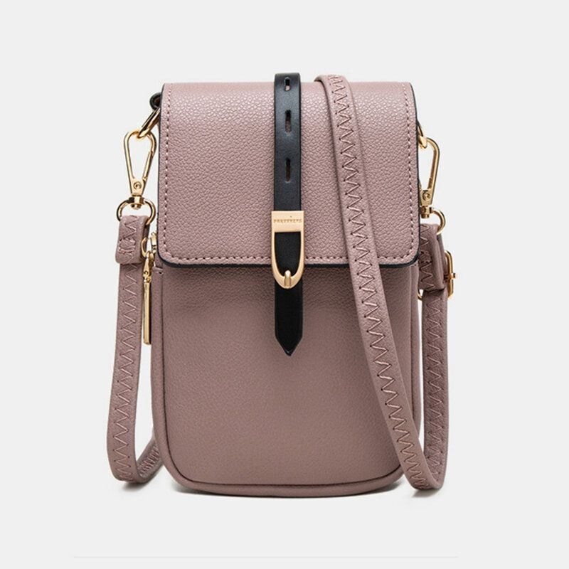 Kobiety Casual Patchwork 6.3-calowa Torba Na Telefon Crossbody Bag