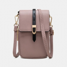 Kobiety Casual Patchwork 6.3-calowa Torba Na Telefon Crossbody Bag