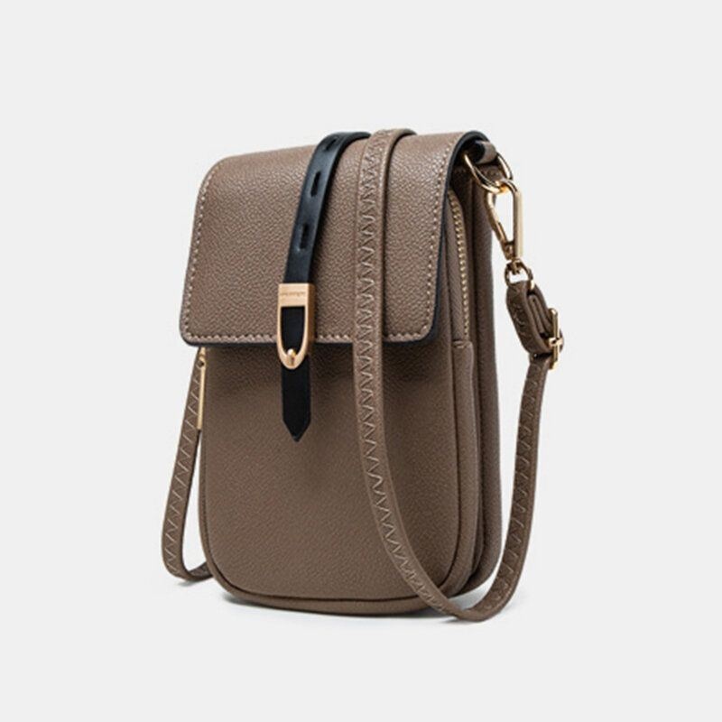 Kobiety Casual Patchwork 6.3-calowa Torba Na Telefon Crossbody Bag