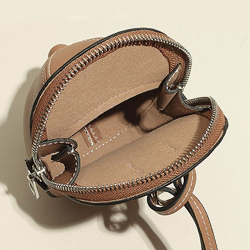 Kobiety Faux Leather Baseball Hat Shape Causl Kreatywna Torba Na Ramię Crossbody Bag