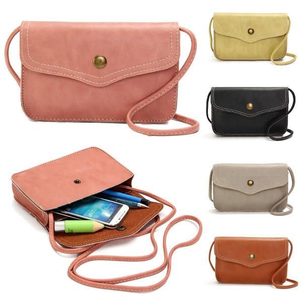 Kobiety Hasp Mini Torby Na Ramię Pu Skórzane Torby Na Telefon Etui Crossbody Torby