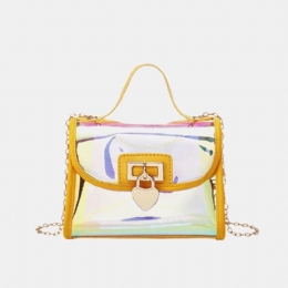 Kobiety Laser Chain Pvc Crossbody Torba Na Ramię Torebka