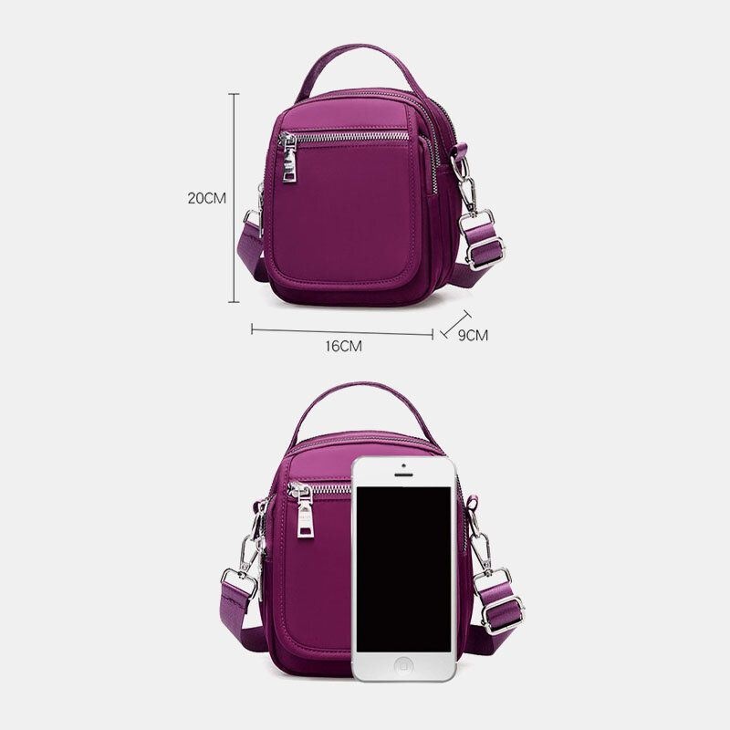 Kobiety Mini Mała Lekka Wodoodporna Torba Na Ramię Torba Crossbody Torba Na Telefon