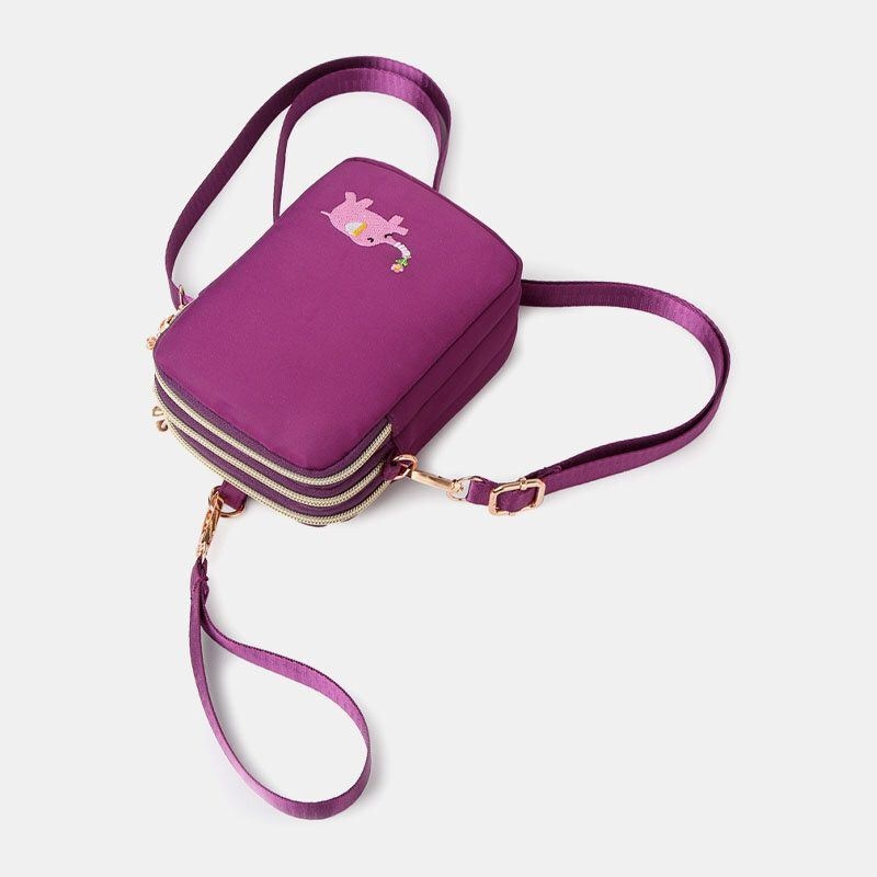 Kobiety Mini Słoń Wzór Wielofunkcyjna Torba Na Ramię Torba Crossbody Torba Na Telefon