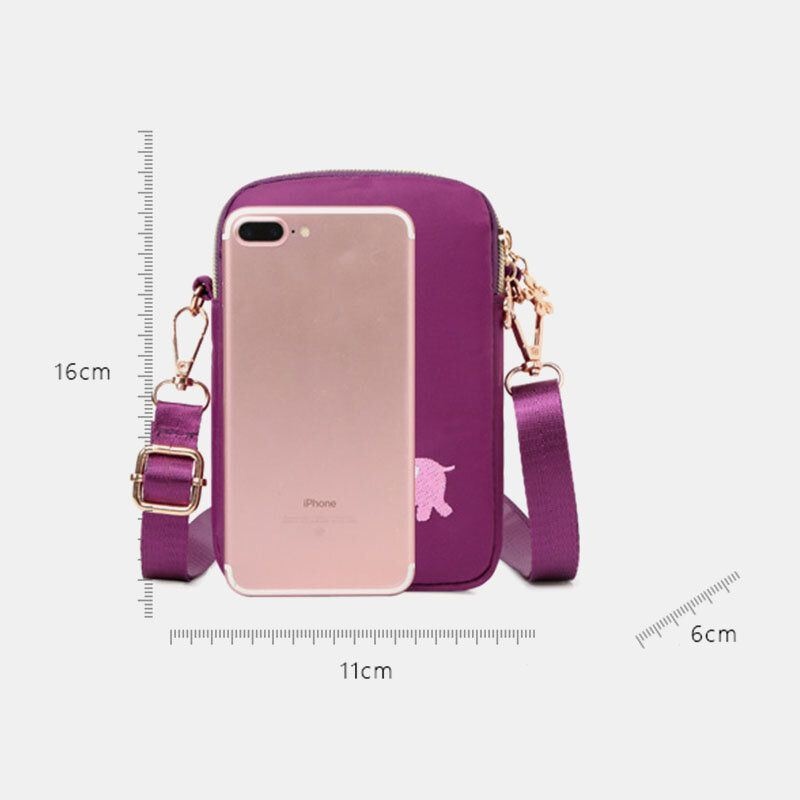 Kobiety Mini Słoń Wzór Wielofunkcyjna Torba Na Ramię Torba Crossbody Torba Na Telefon