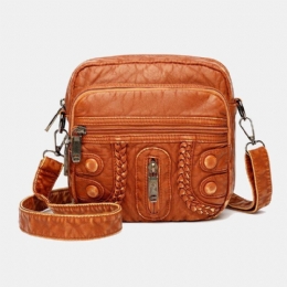 Kobiety Myte Pu Skóra Duża Pojemność Retro 6.3 Cala Torba Na Telefon Miękkie Torby Crossbody Torba Na Ramię