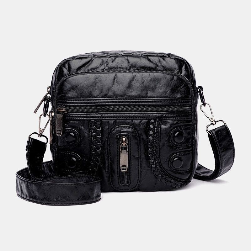 Kobiety Myte Pu Skóra Duża Pojemność Retro 6.3 Cala Torba Na Telefon Miękkie Torby Crossbody Torba Na Ramię