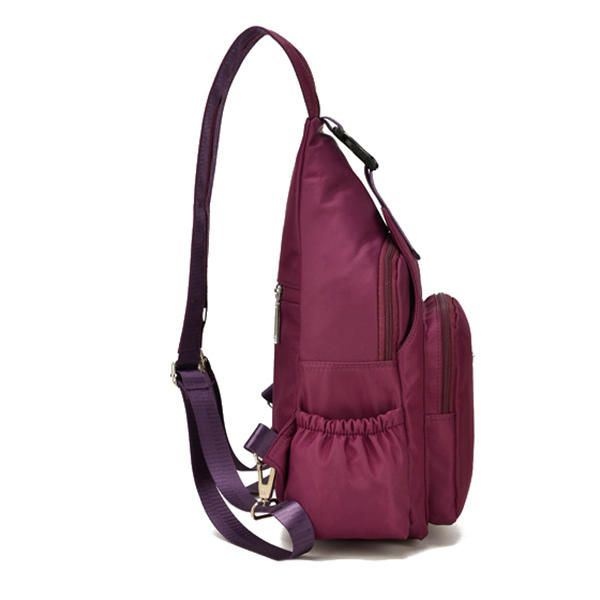 Kobiety Nylon Wielofunkcyjna Wodoodporna Torba Crossbody Plecak Wypoczynek Podróży Torba Na Klatkę Piersiową Torba Dla Niemowląt