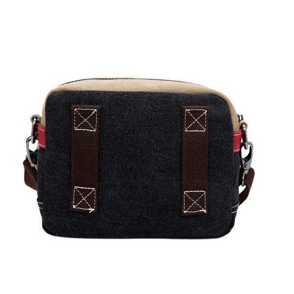 Kobiety Płócienne Torby Crossbody Kontrastowe Kolory Dorywczo Małe Torby Na Ramię Messenger Torby