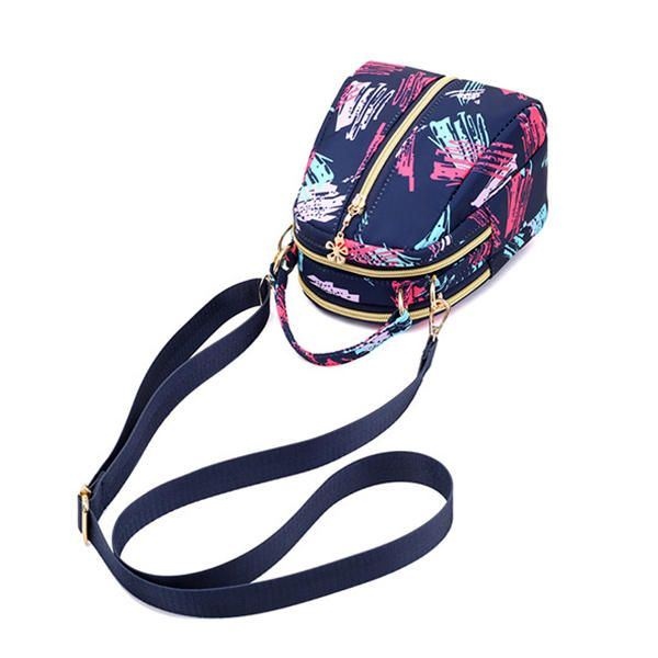 Kobiety Print Nylon Casual Crossbody Torba Lekka Torba Na Ramię Torebka