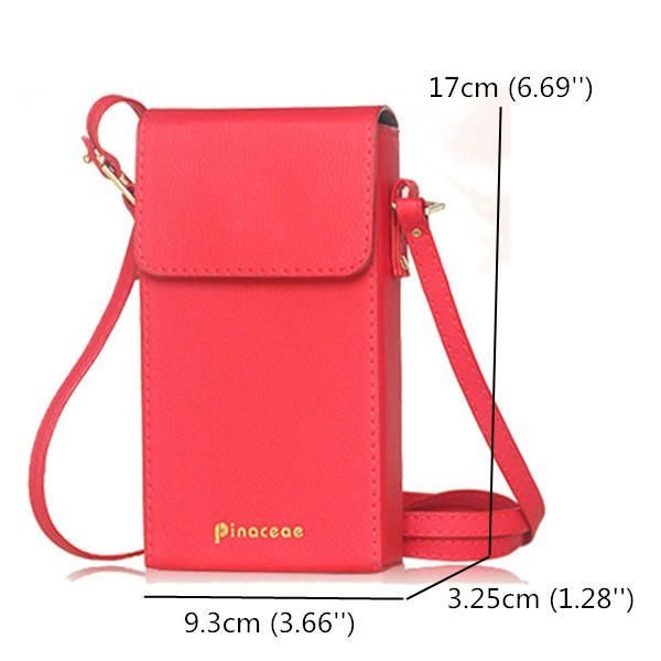 Kobiety Pu Hasp Torby Na Ramię Mini Torby Crossbody 6 Cal Etui Na Telefon Dla Iphone 6 S Plus Samsung Huawei