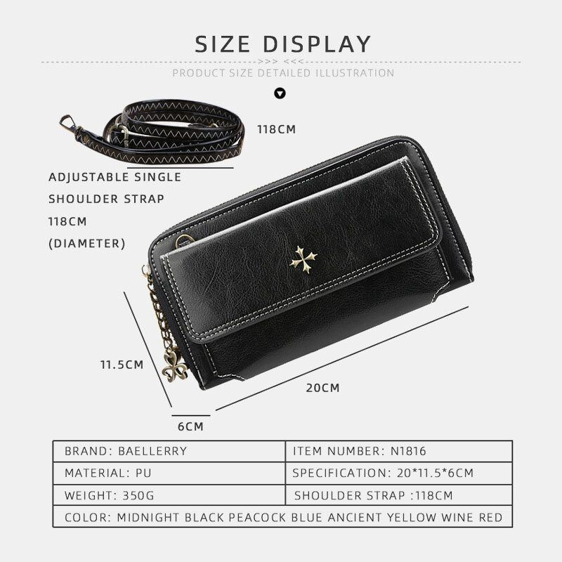 Kobiety Pu Leather Cross Flower Tassel Duża Pojemność Multi-card Slot Phone Bag Crossbody Bag Torba Na Ramię