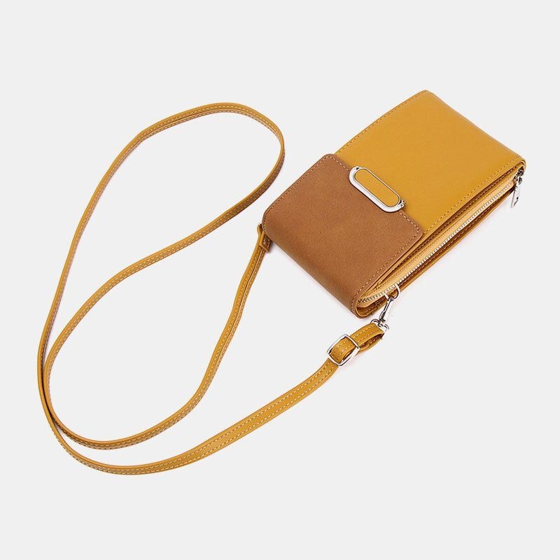 Kobiety Pu Leather Multi-carry Fashion Casual Phone Bag Cross Body Bag