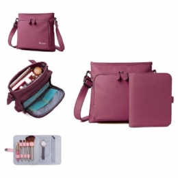 Kobiety Solidne Wielofunkcyjne Gniazda Na Karty Muti 2 Sztuki Torba Na Ramię Crossbody