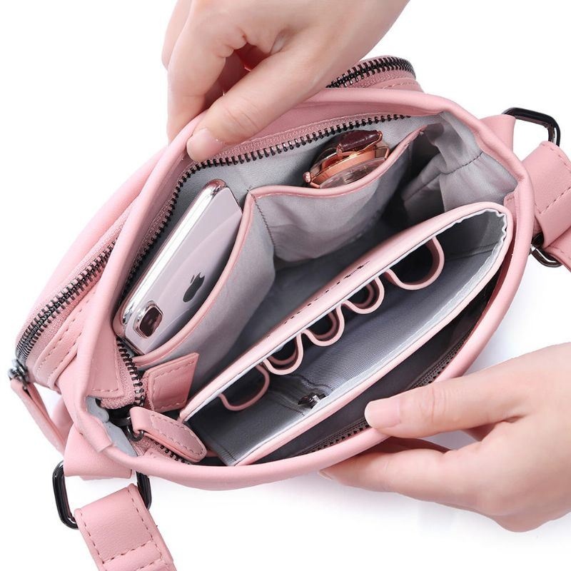 Kobiety Solidne Wielofunkcyjne Gniazda Na Karty Muti 2 Sztuki Torba Na Ramię Crossbody