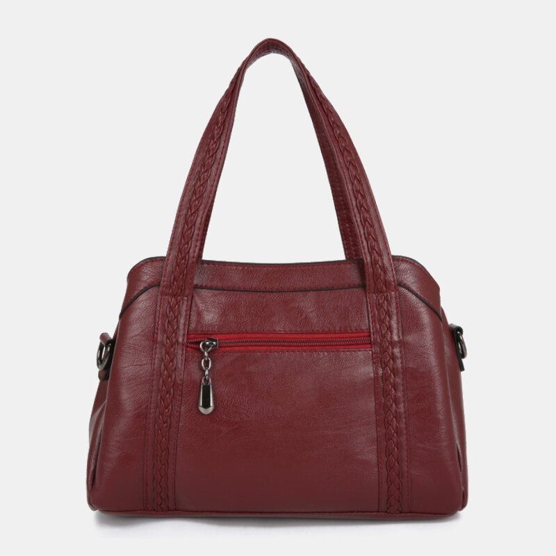 Kobiety Wiele Kieszeni Wiele Przegródek Torba Crossbody Z Frędzlami Retro O Dużej Pojemności Torba Na Ramię Torebka