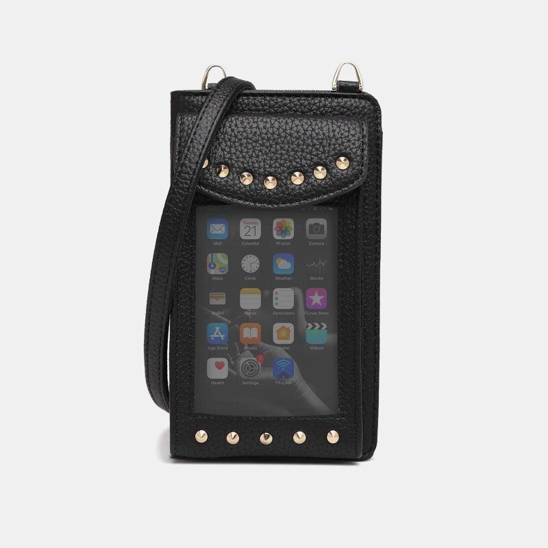 Kobiety Z Ekranem Dotykowym 6.3 Cala Uchwyt Na Telefon 10 Gniazdo Na Kartę Portfel Na Nitkę Crossbody