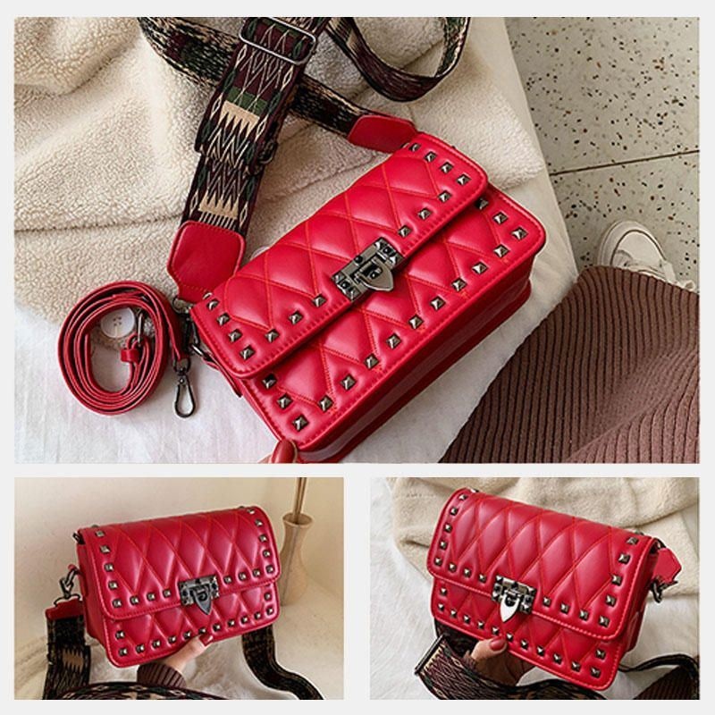 Moda Damska Mały Przypływ Moda Nity Zapachowa Torba Na Ramię Crossbody Bag