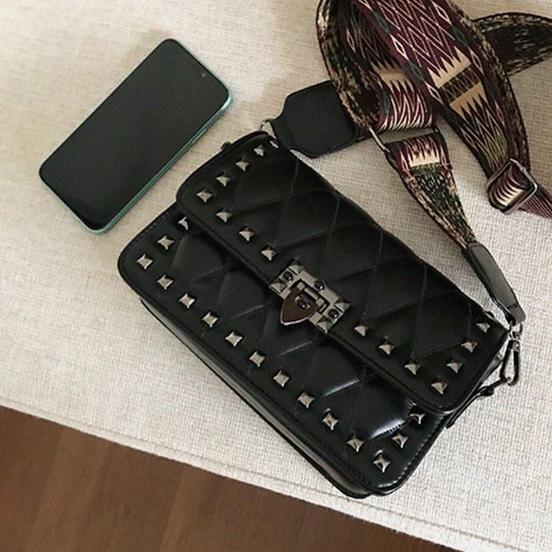 Moda Damska Mały Przypływ Moda Nity Zapachowa Torba Na Ramię Crossbody Bag