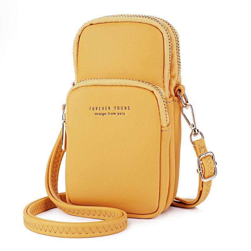 Moda Damska Solidna Torba Na Telefon Casual Crossbody Bag