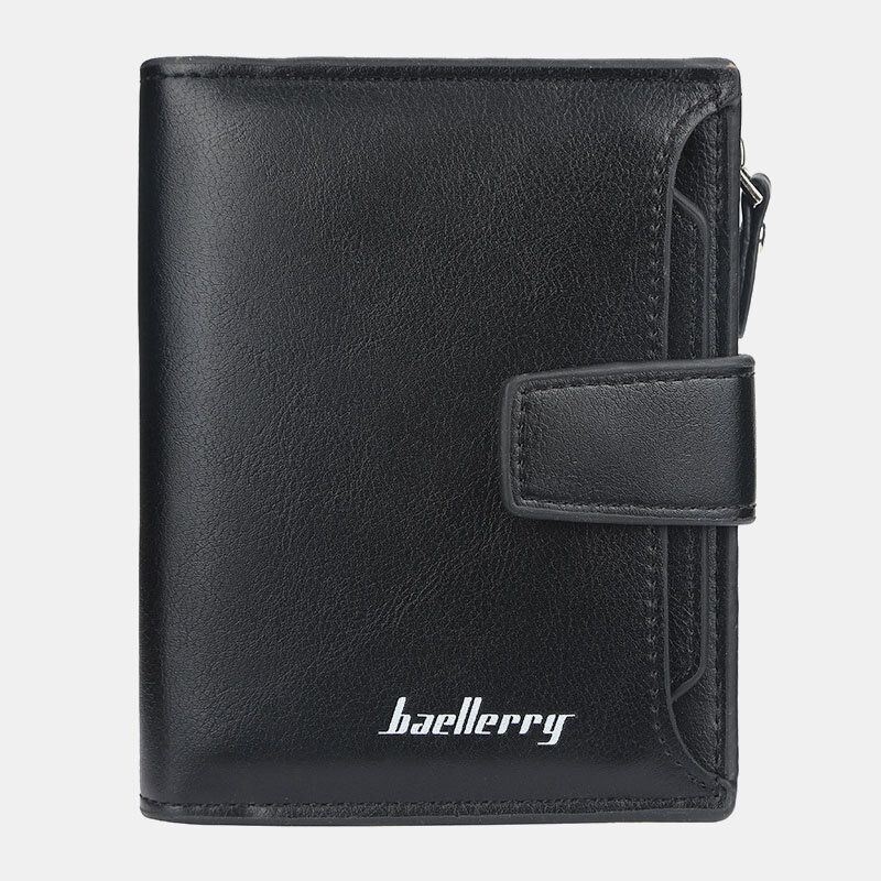 Baellerry Men Faux Leather Short Wallet Holder Torba Na Monety