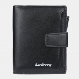 Baellerry Men Faux Leather Short Wallet Holder Torba Na Monety