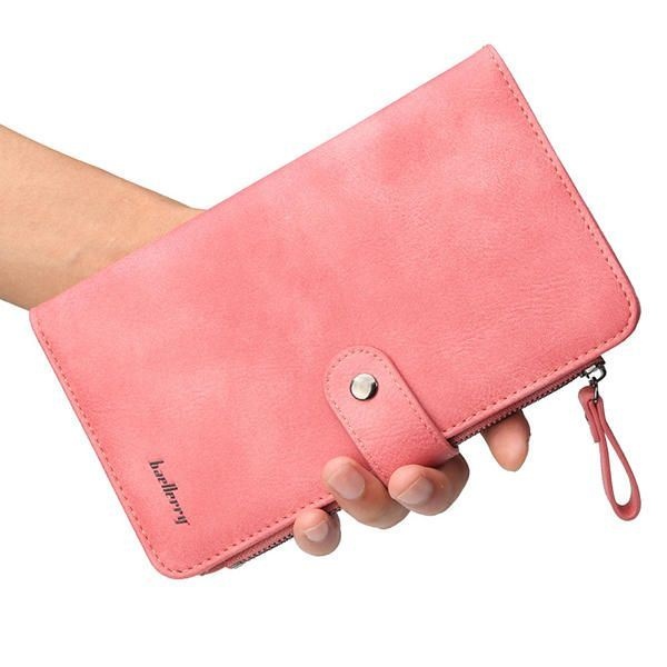 Baellerry Women 9 Cards Slots Long Wallet Phone Bag