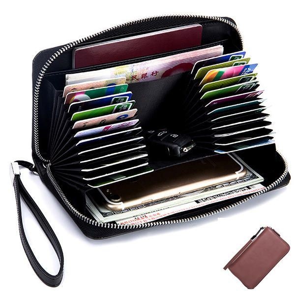 Kobiety Mężczyźni 24 Gniazda Na Karty Etui Na Karty Multi-card Bit Wallet