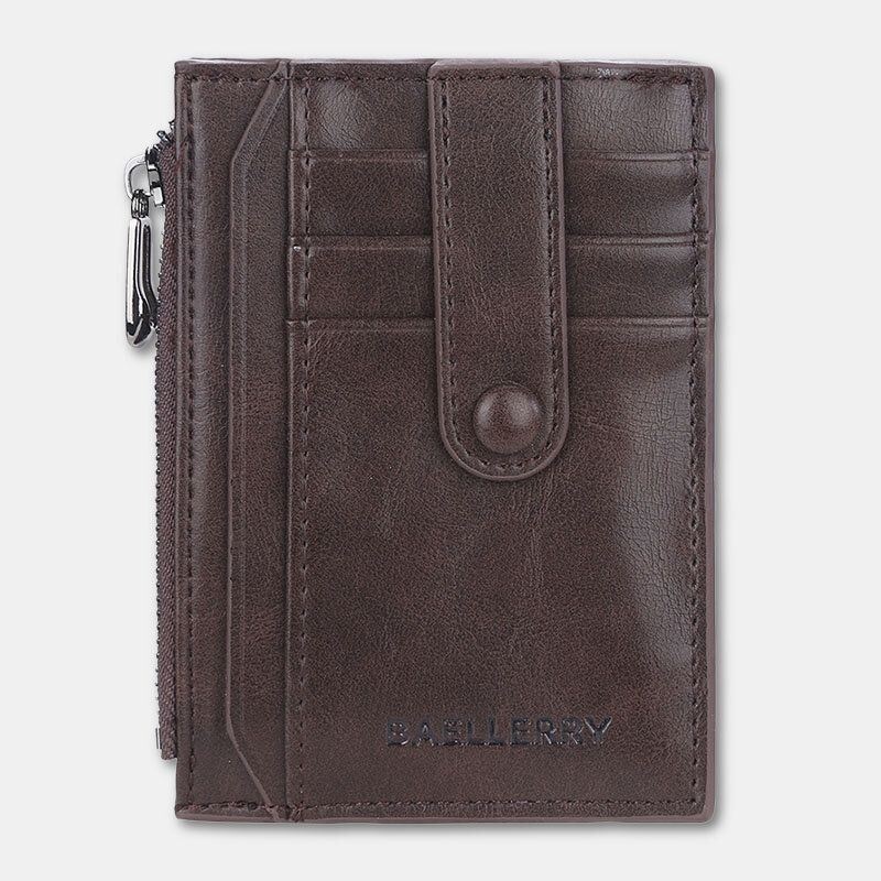 Men Vintage Faux Leather Multi-slots Duża Pojemność Portfel Portmonetka Multi-slots Card Case