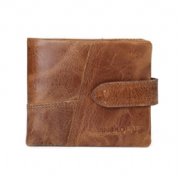 Męski Portfel Z Prawdziwej Skóry Vintage Multicard Slots Card Holder Purse