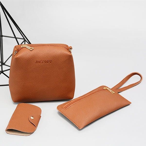 4 Szt. Męskie Torebki Damskie Ze Skóry Pu Tassel Leisure Crossbody Bag Solidna Torba Na Ramię