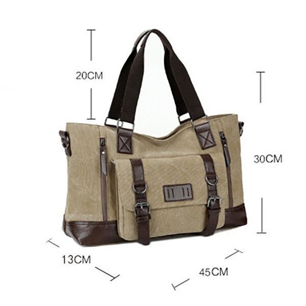 Mężczyźni Canvas Casual Shoulder Sling Bag Torebka Torba Podróżna