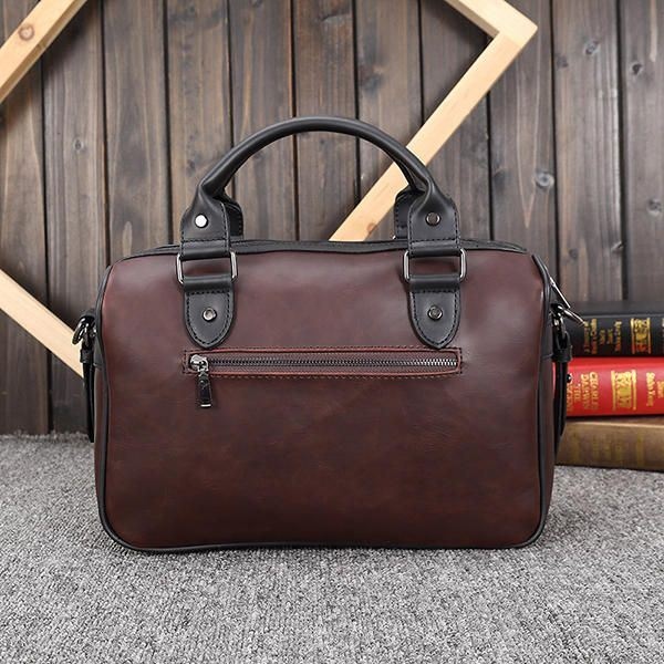 Męska Torebka Ze Skóry Pu W Stylu Retro Business Crossbody Bag