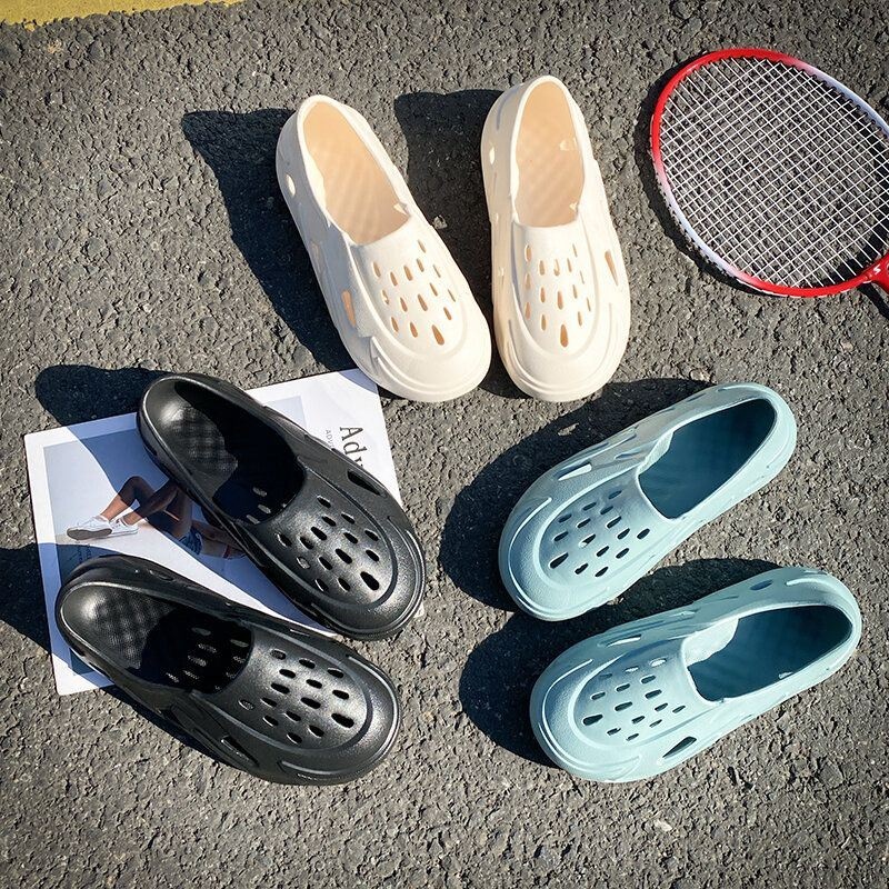 Mężczyźni Hollow Out Oddychające Buty Na Co Dzień Slip On Outdoor