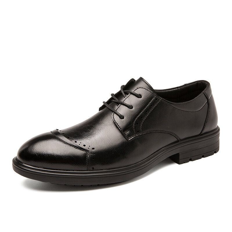 Mężczyźni Brogue Lace Up Business Wearable Oxfords Shoes