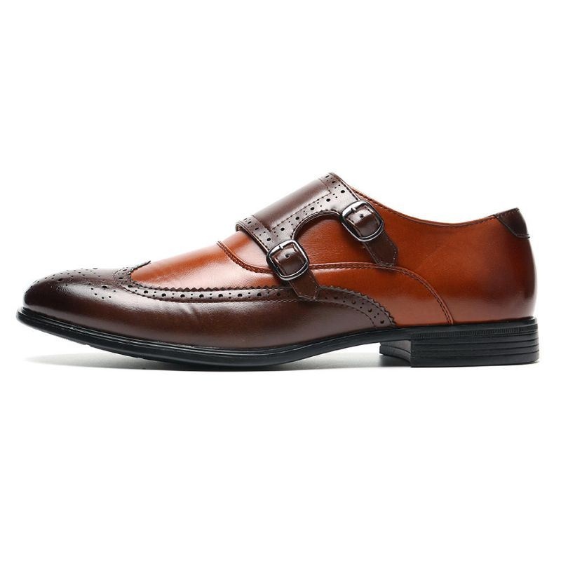 Mężczyźni Brogue Rzeźbione Casual Business Office Skórzane Oksfordzie