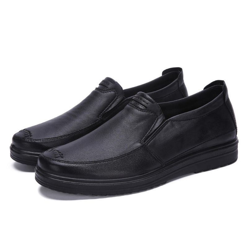 Męska Podeszwa Z Miękkiej Mikrofibry Business Slip On Casual Oksfordzie