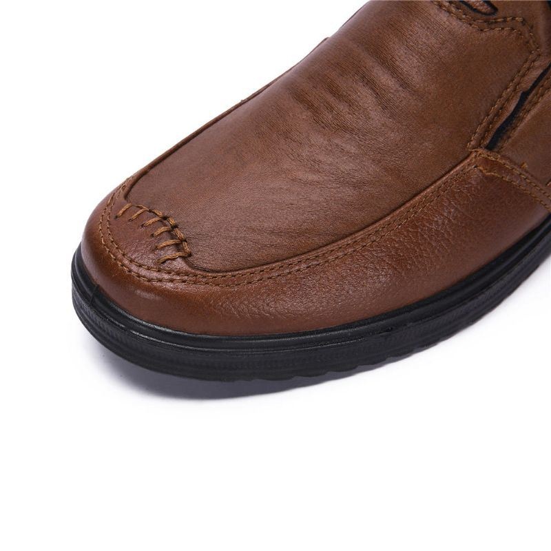 Męska Podeszwa Z Miękkiej Mikrofibry Business Slip On Casual Oksfordzie