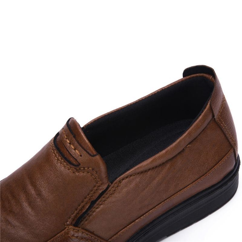 Męska Podeszwa Z Miękkiej Mikrofibry Business Slip On Casual Oksfordzie