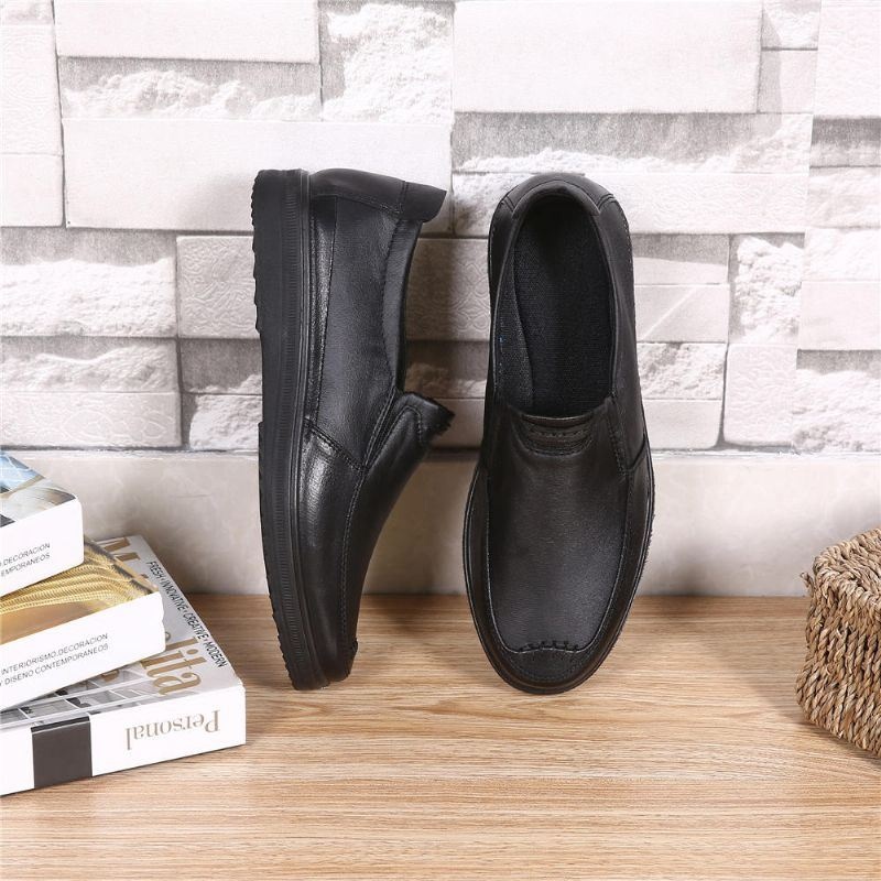 Męska Podeszwa Z Miękkiej Mikrofibry Business Slip On Casual Oksfordzie