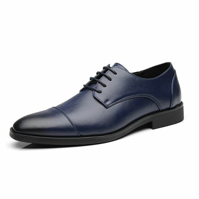 Męskie Buty Skórzane Z Mikrofibry Casual Business Oxfords