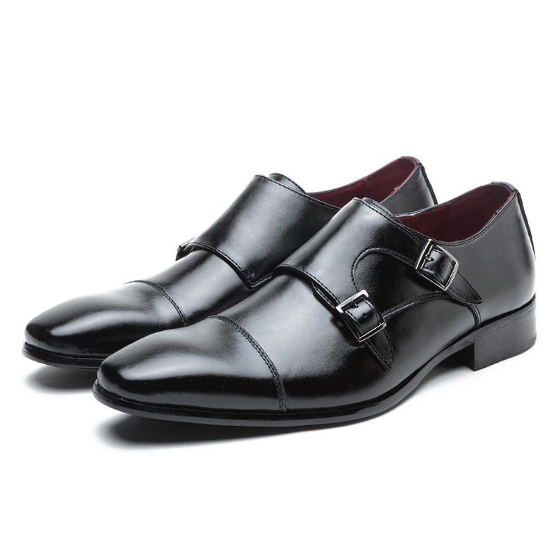 Męskie Buty Z Miękkiej Prawdziwej Skóry Oxfords Business Dress