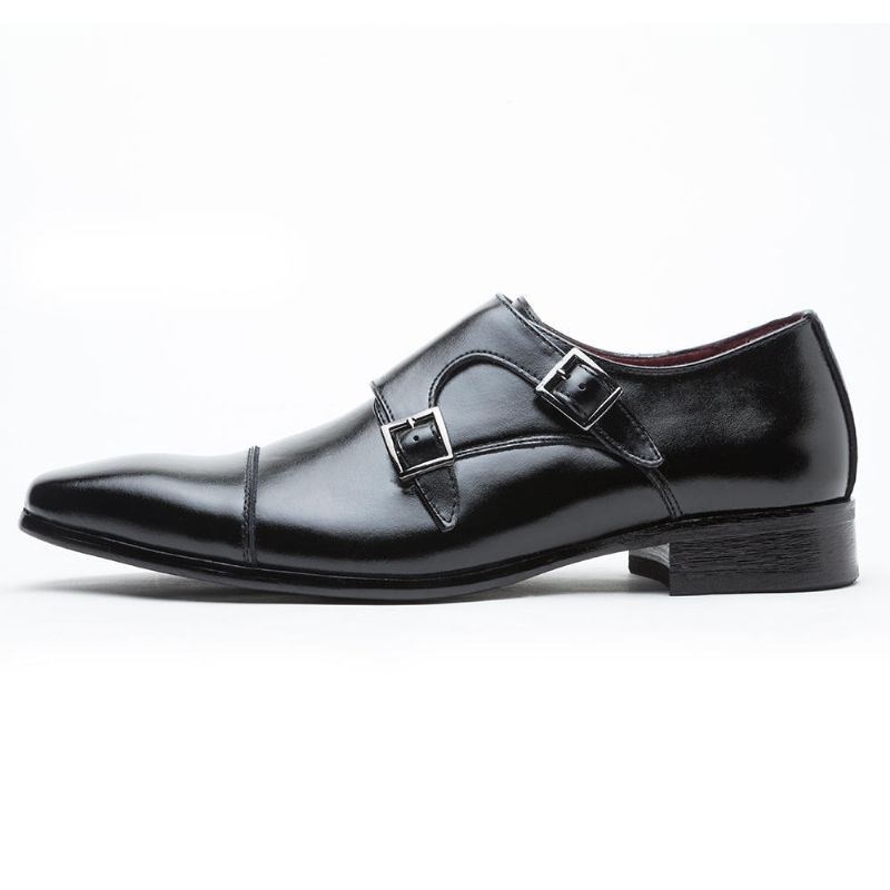 Męskie Buty Z Miękkiej Prawdziwej Skóry Oxfords Business Dress