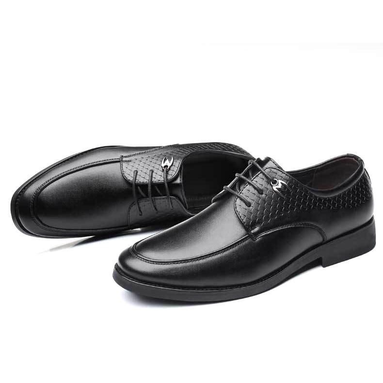 Męskie Formalne Buty Casual Pattern Slip On Soft Business Oxfords