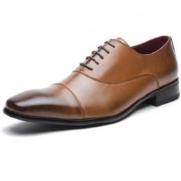 Męskie Formalne Buty Wizytowe Casual Business Genuine Leather Oksfordzie