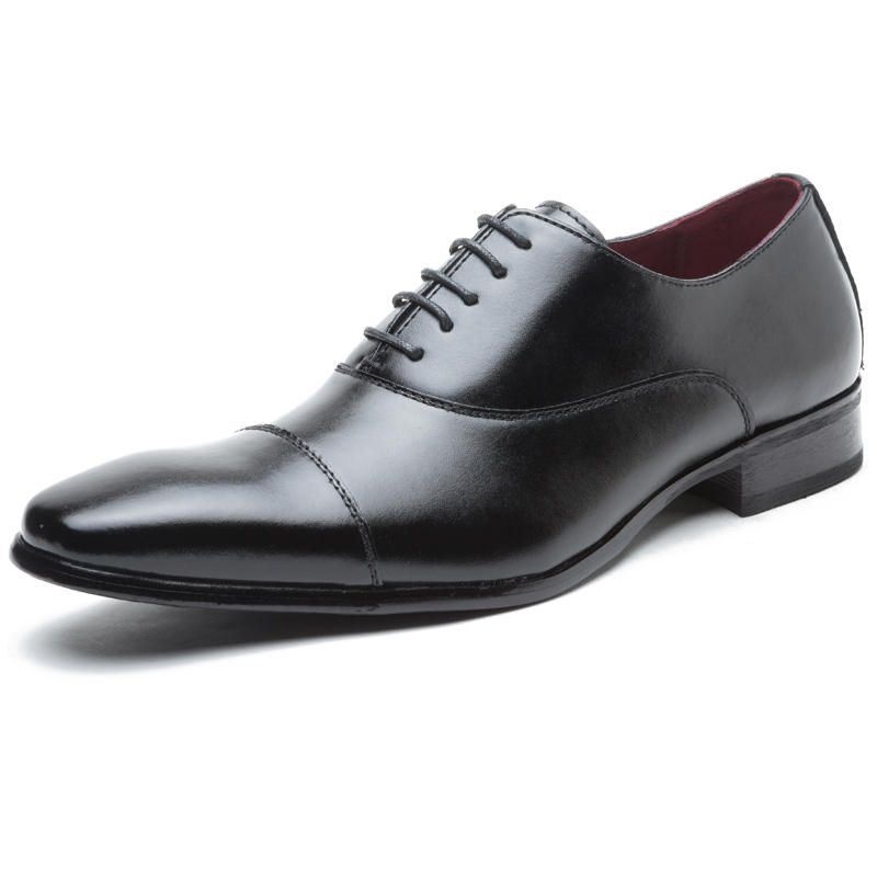 Męskie Formalne Buty Wizytowe Casual Business Genuine Leather Oksfordzie