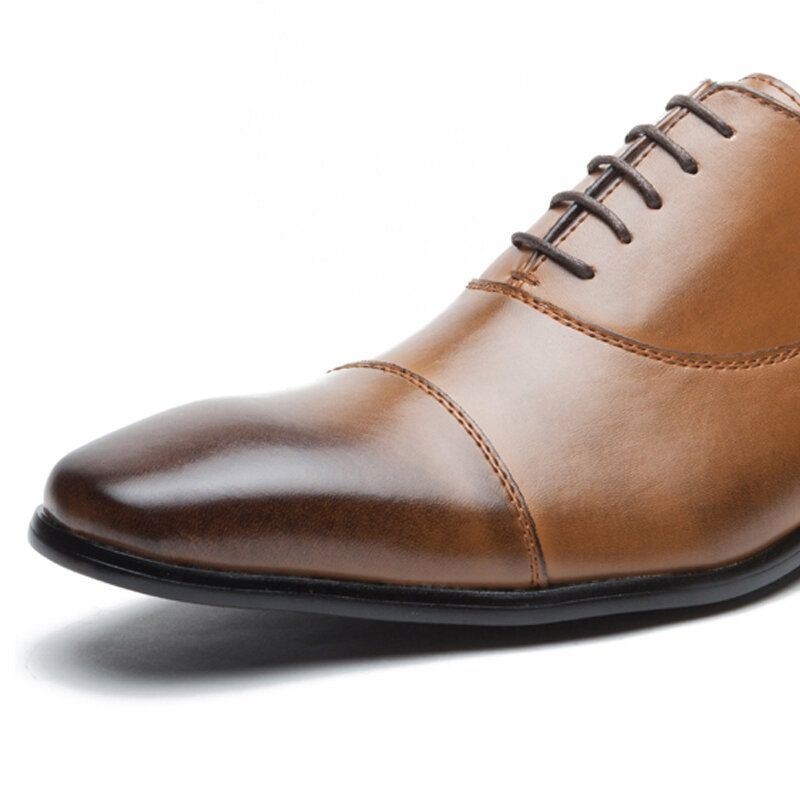 Męskie Formalne Buty Wizytowe Casual Business Genuine Leather Oksfordzie