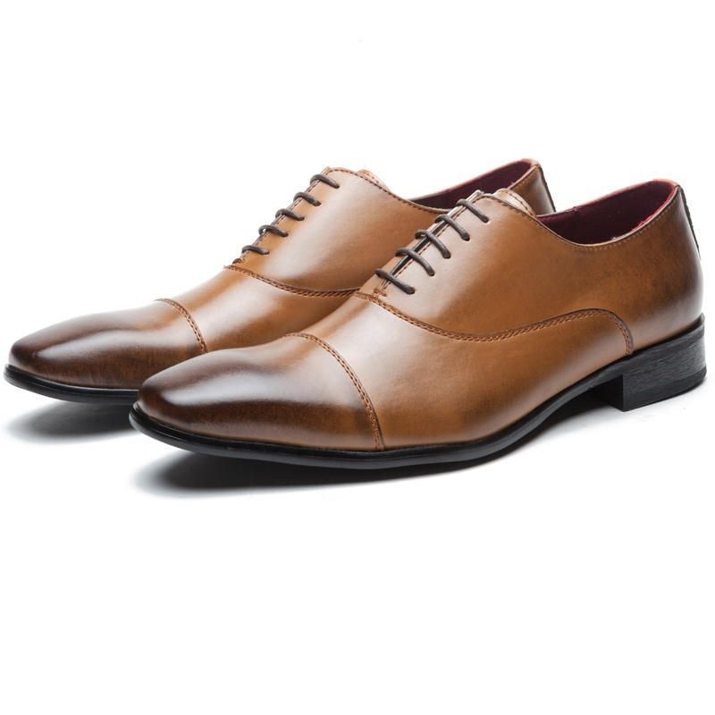 Męskie Formalne Buty Wizytowe Casual Business Genuine Leather Oksfordzie